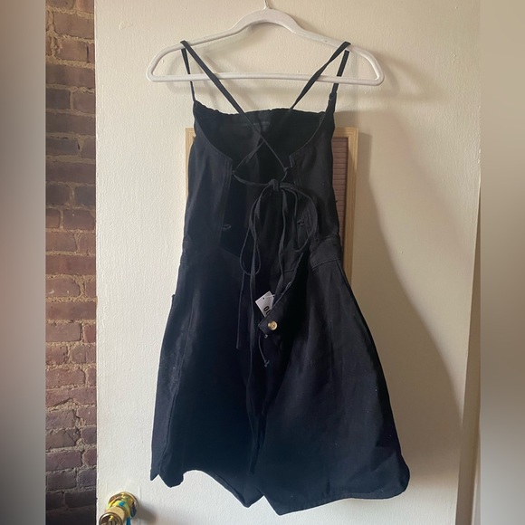 Urban Outfitters Black Denim Romper * NWT - Picture 5 of 7